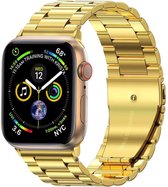 Bandje Geschikt voor Apple Watch 1-8 / SE (38/40/41 mm) Bandje Metaal Horloge Band Schakels - Band Geschikt voor Apple Watch (38/40/41 mm) Bandje Shakels Metaal - Goud
