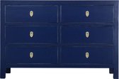 Fine Asianliving Chinese Ladekast Midnight Blauw B120xD40xH80cm Chinese Meubels Oosterse Kast