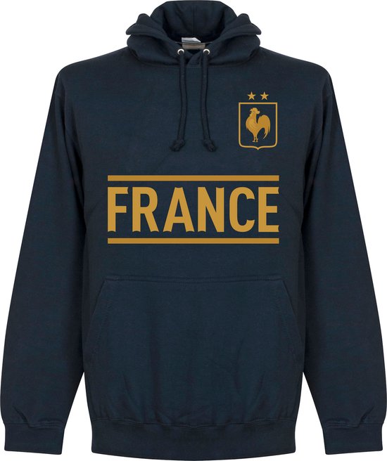 Frankrijk Team Hoodie - Navy - XL