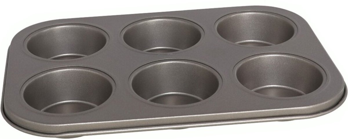 Gerimport - Muffins/cupcakes maken bakvorm/blik voor 6x stuks 26 x 18 cm