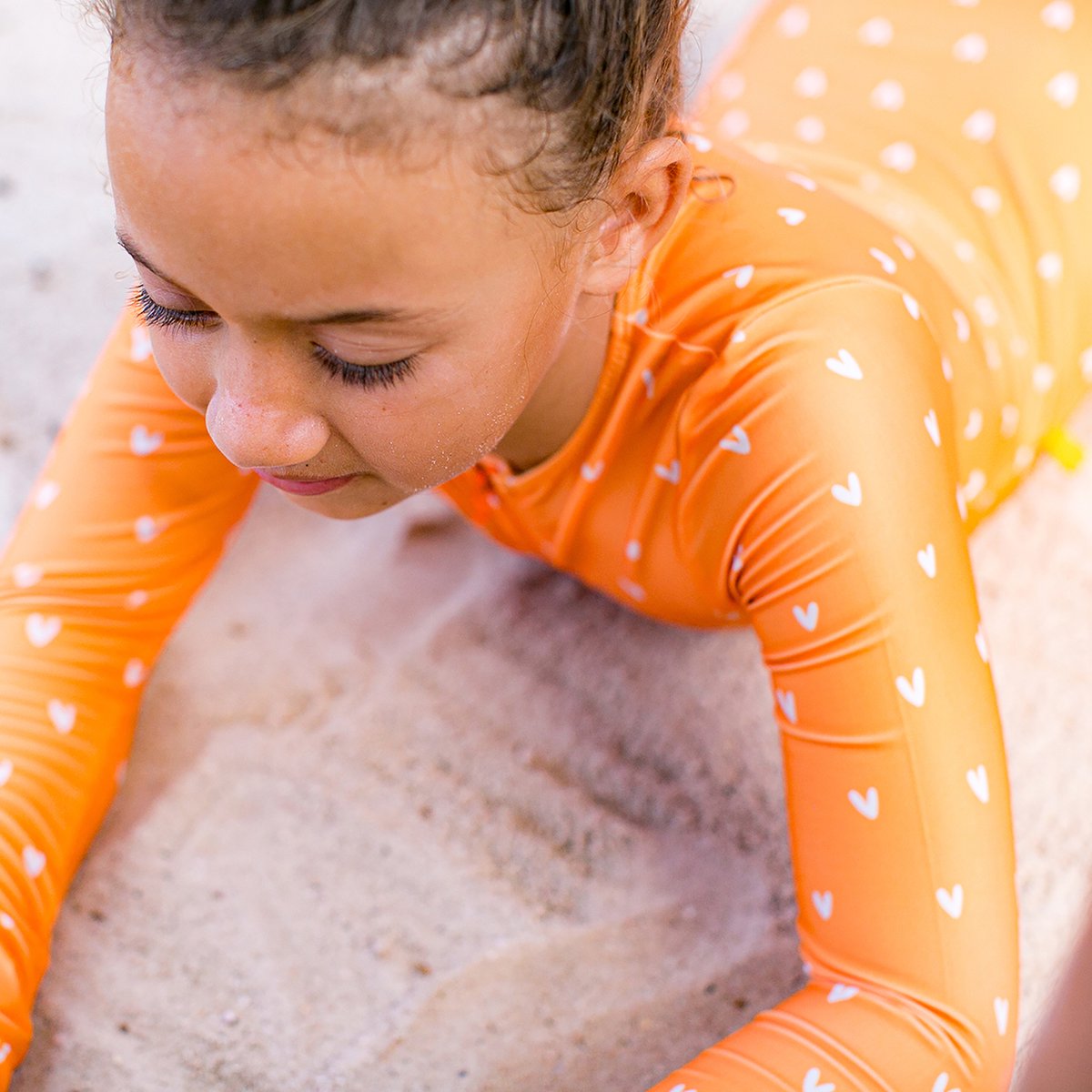Swim Essentials UV Badpak Meisjes Met Lange Mouwen - Oranje - Oranje Kiss — afbeelding 12