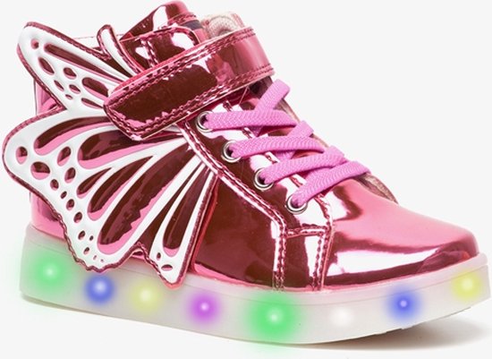 tarwe brand het is mooi Blue Box meisjes sneakers met lichtjes - Roze - Maat 28 | bol.com