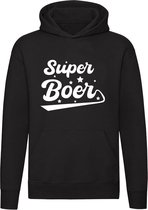 Super boer Hoodie - gelderland - boerderij - stikstof - unisex - trui - sweater - capuchon