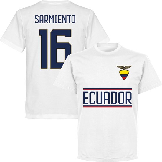 Ecuador Sarmiento 16 Team T-shirt - Wit - 3XL