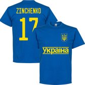 Oekraïne Zinchenko 17 Team T-Shirt - Blauw - Kinderen - 128