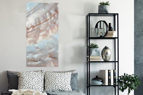 Poster Schelpen - Abstract - Natuur - 60x120 cm - Kerstversiering - Kerstdecoratie voor binnen - Kerstmis