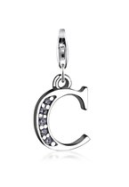 Nenalina Dames Bedel Bedeltje Hanger Letter in 925 Sterling Zilver voor alle gangbare Charmdragers