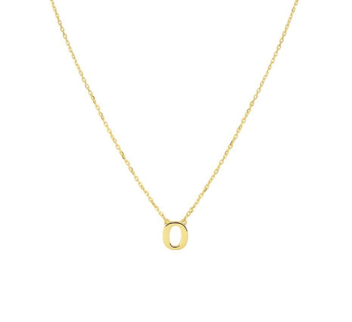 Geelgouden Collier letter O 40 - 42 - 44 cm 4021379