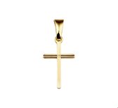 Gouden hanger - massief kruisje - 4014862