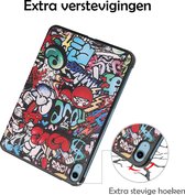 Hoes Geschikt voor iPad 2022 Hoes Luxe Hoesje Book Case - Hoesje Geschikt voor iPad 10 Hoes Cover - Graffity .