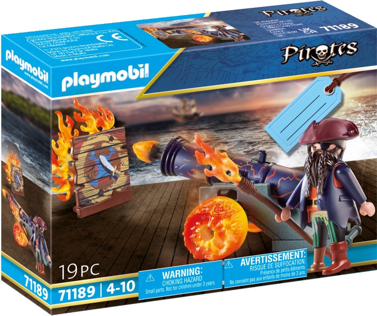 Uitverkocht - 71189 - PLAYMOBIL Gift set Piraat met kanon - LET OP dit