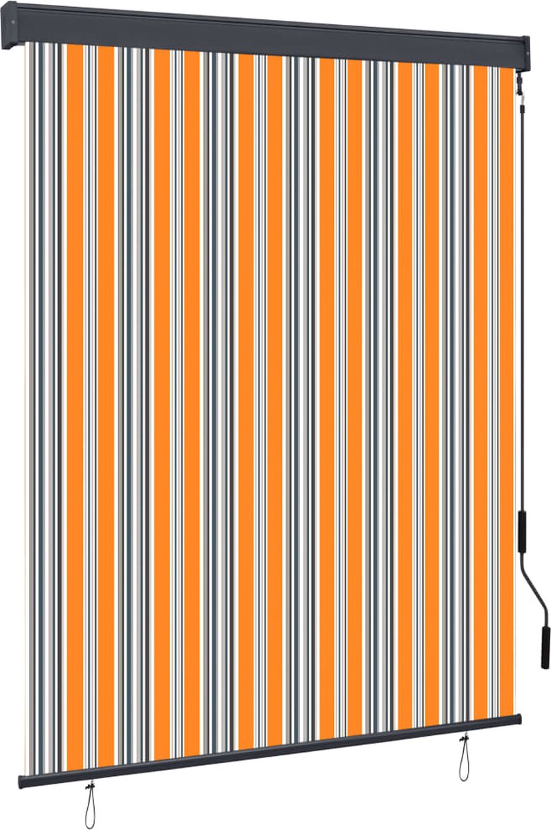Prolenta Premium - Rolgordijn voor buiten 140x250 cm geel en blauw