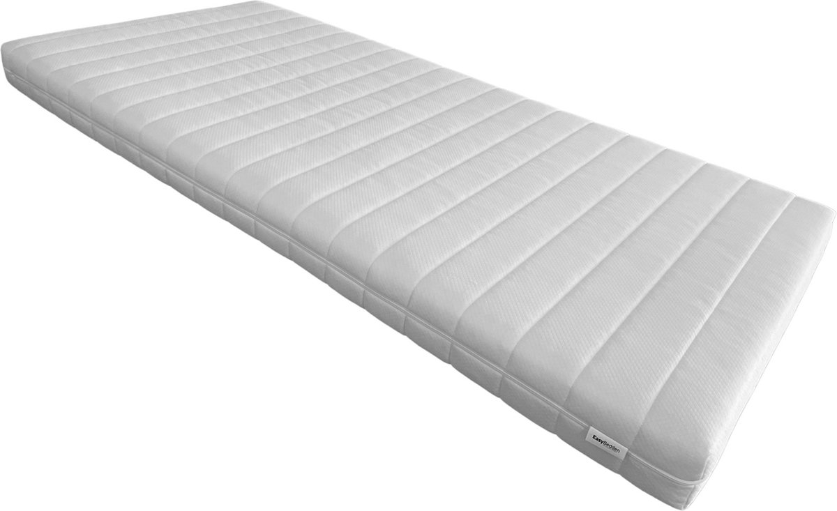 Nessa® Matras Polyether Comfort 1000 ca 14cm - 1 Persoons - 70x200 - Bedden4045.nl wit