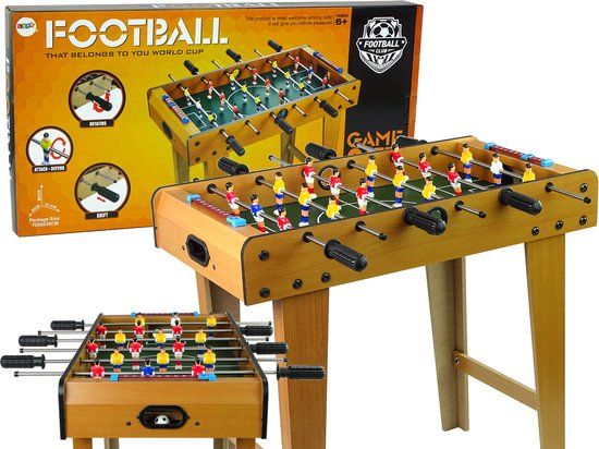 Afbeelding van het spel Voetbaltafel - tafelvoetbal - 69x36,5x62 cm - hout