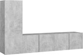 vidaXL-3-delige-Tv-meubelset-spaanplaat-betongrijs