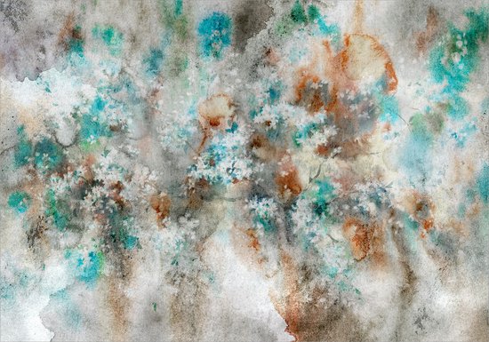 Foto: Fotobehangkoning behang vliesbehang fotobehang watercolor nebula 300 x 210 cm