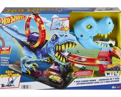 Hot Wheels City T-Rex aanval - Speelgoed auto racebaan