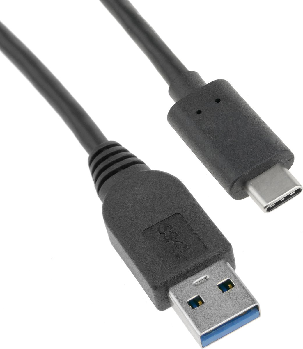 BeMatik - USB-C 3.0 mannelijk naar USB-A 3.0 mannelijk 1,8m kabel