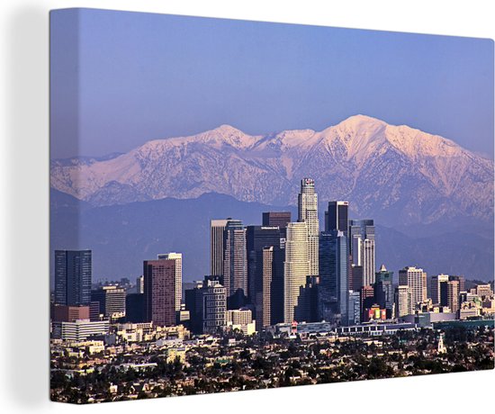 Canvas Schilderij Amerika - Berg - Los Angeles - 60x40 cm - Wanddecoratie