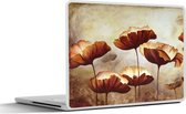 Laptop sticker - 14 inch - Schilderij - Bloemen - Olieverf - Planten - 32x5x23x5cm - Laptopstickers - Laptop skin - Cover