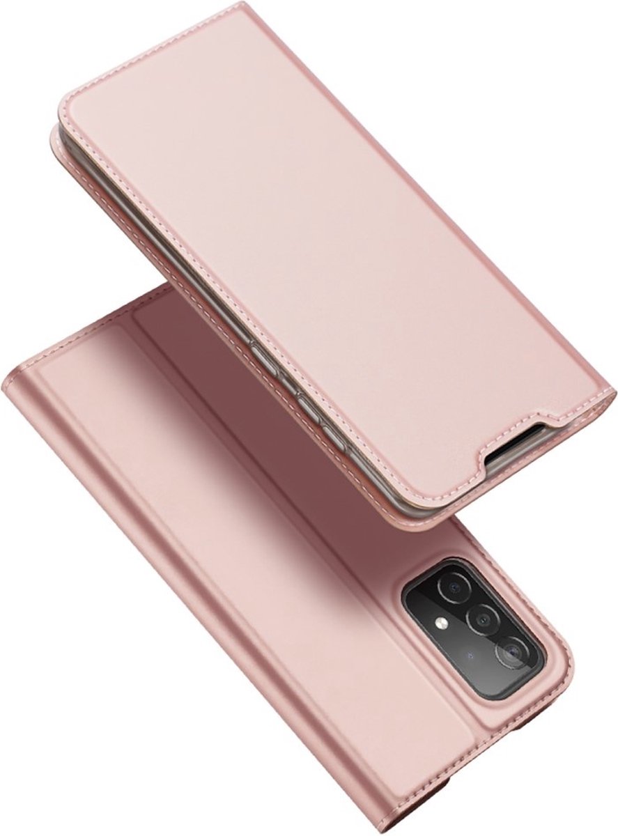 Dux Ducis - Geschikt voor Samsung Galaxy A73 5G - Slim bookcase hoesje - Roze