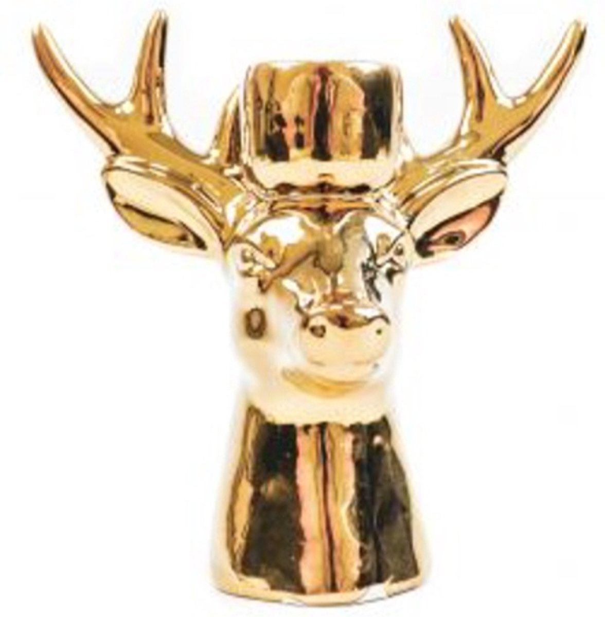 Housevitamin Rendier kandelaar goud 16.5 x 6 x 15 cm