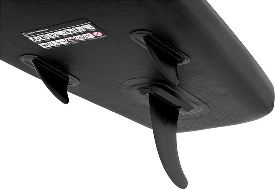 Gymrex Sup Board Opblaasbaar - Sup - 120 kg - Zwart - Geel - met peddel en accessoires