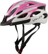 Casque de vélo - Casque de scooter électrique - Taille L - 57-62CM - Rose Wit