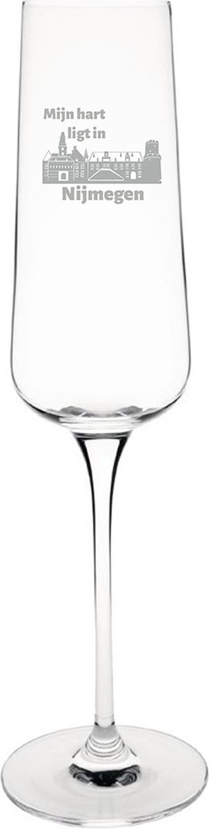 Gegraveerde Champagneglas 27cl Nijmegen