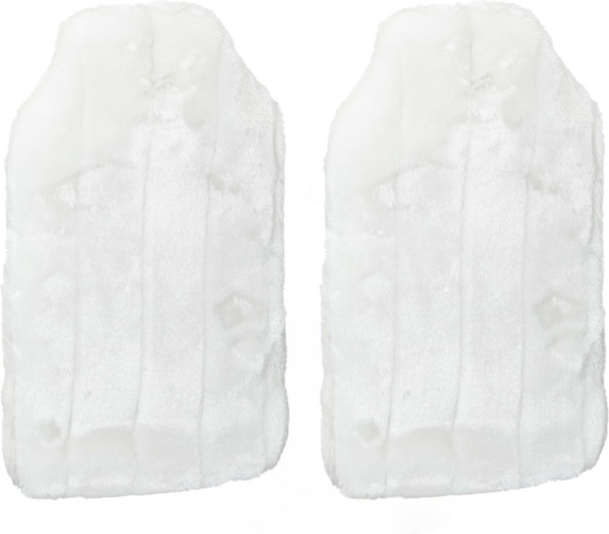 Goedkoopste Cepewa Kruik - 2 stuks - pluche hoes - creme/wit - 2 liter