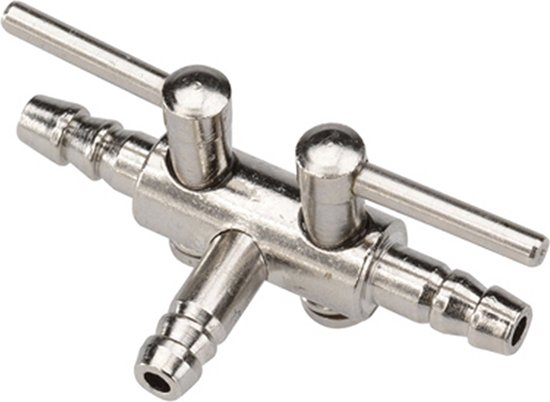 Metalen 2/3wegkraan voor slang 1st - 4/6mm | bol.com