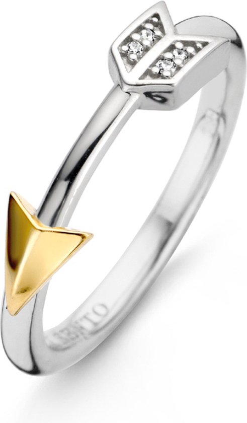 TI SENTO Ring 12198ZY - Zilveren dames ring - Maat 52