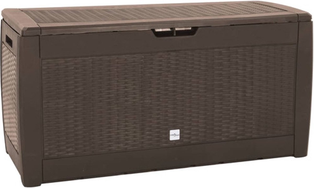 vidaXL - Tuinbox - 119x48x60 - cm - polypropeen - bruin