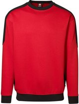 ID-Line 0362 Sweatshirt Rood/ZwartXL