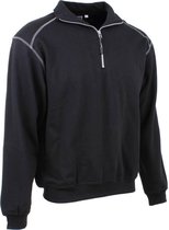 KREB Workwear® FREDERIK Zip Sweater ZwartS