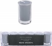 Home Society - Votive Mini Candle - Grey - set van 6