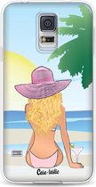 Casetastic Samsung Galaxy S5 / Galaxy S5 Plus / Galaxy S5 Neo Hoesje - Softcover Hoesje met Design - BFF Sunset Blonde Print