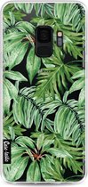 Casetastic Samsung Galaxy S9 Hoesje - Softcover Hoesje met Design - Transparent Leaves Print