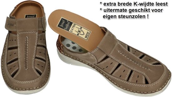 Josef Seibel Heren taupe pantoffels slippers maat 50 bol