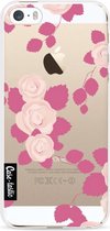 Casetastic Apple iPhone 5 / iPhone 5S / iPhone SE Hoesje - Softcover Hoesje met Design - Pink Roses Print