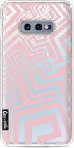 Casetastic Samsung Galaxy S10e Hoesje - Softcover Hoesje met Design - Abstract Pink Wave Print