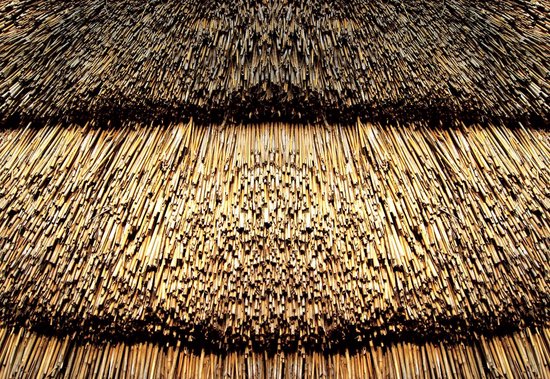 Fotobehang Straw Nature Texture | XXL - 312cm x 219cm | 130g/m2 Vlies