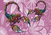 Fotobehang Scorpions Flowers Abstract Colours | XXXL - 416cm x 254cm | 130g/m2 Vlies