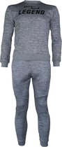 Joggingpak met Sweater Kids/Volwassenen Grijs SlimFit Polyester  XXL