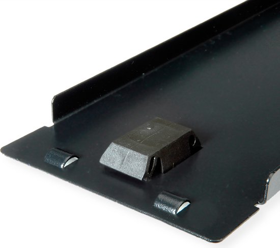 ROLINE 19" Plaque aveugle encliquetable, 2 U, RAL 9005 noir