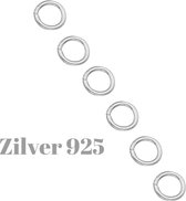 6 stuks- Sieraden oogjes- Zilver -5 mm-Sieraden maken- 835-Charme Bijoux®