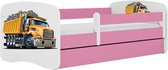 Kocot Kids - Bed babydreams roze vrachtwagen met lade met matras 140/70 - Kinderbed - Roze