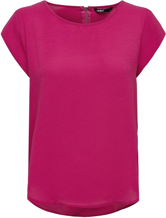 Only T-shirt Onlvic S/s Solid Top Noos Ptm 15142784 Pink Yarrow Dames Maat - 36