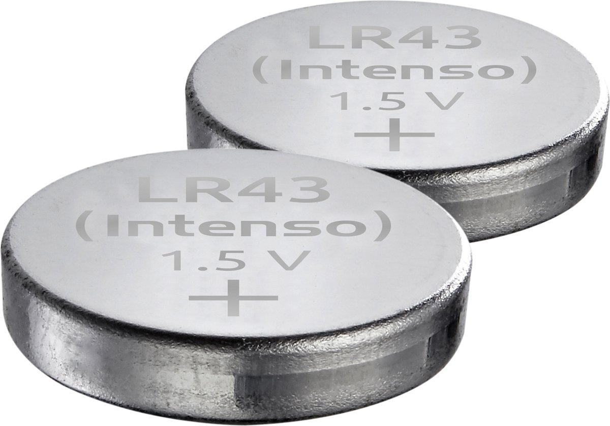 (Intenso) Energy Ultra knoopcel batterij LR43 / LR1142 / AG12 - 2 stuks (7503412)