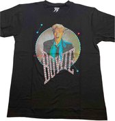 David Bowie - Vintage '83 Heren T-shirt - S - Zwart